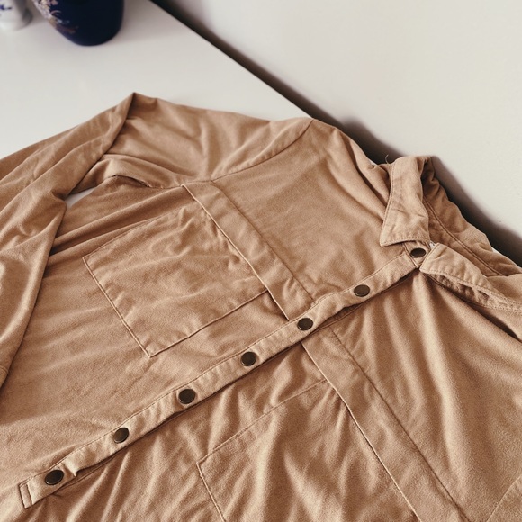 REITMANS Tan Suede Blouse - Picture 5 of 5